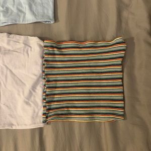Rainbow Stripe Brandy Melville Tube top